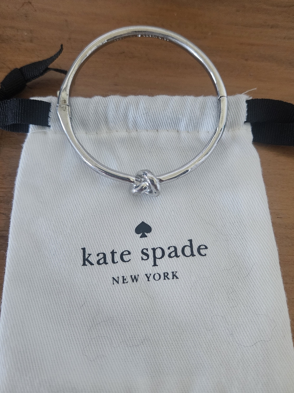 kate spade Silver Knot Bangle Bracelet